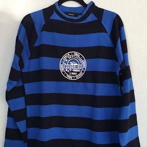 Paranoia Blue Striped XL Pullover Sweater